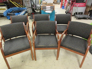 UPHOLSTERED RECEPTION CHAIRS
