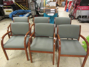 UPHOLSTERED RECEPTION CHAIRS