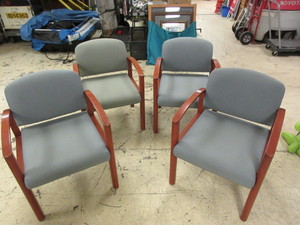UPHOLSTERED RECEPTION CHAIRS