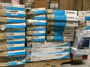 lot 3 image: PALLET WITH MOEN FAUCETS FOR PARTS SEE PICS