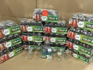 lot 7 image: LOT WITH 14 PACKS OF BALL MASON JARS 12 JARS PER PACK SEE PICS