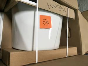lot 18 image: LOT WITH 3 AMERICAN STANDARD TOILETS SEE PICS