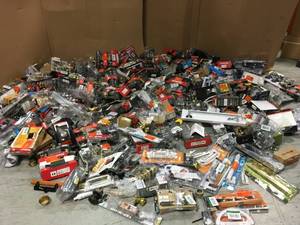 lot 40 image: Gaylord Full of Door Hardware assorted styles and conditions, some in like new condition some missing pcs review pictures