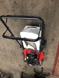lot 48 image: Toro 22 in. Kohler High Wheel Variable Speed Gas Walk Behind Self Propelled Lawn Mower in working condition see pics 