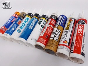 Nine Assorted Silicone & Adhesive Caulk
