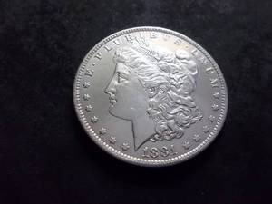 1881 O Morgan Silver Dollar