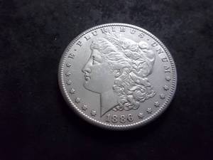 1886 S Morgan Silver Dollar