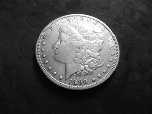 1890 O Morgan Silver Dollar