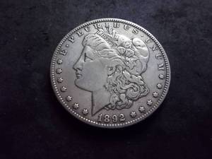 1892 Morgan Silver Dollar