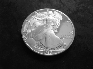 1989 S Silver American Eagle Proof Dollar