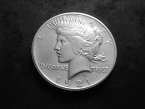 1921 Peace Silver Dollar High Relief