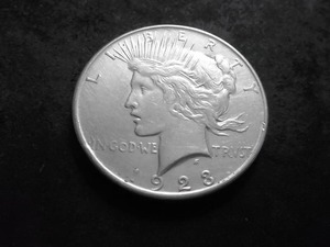 1923 D Peace Silver Dollar