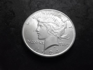 1924 Peace Silver Dollar