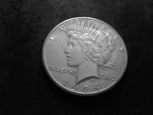 1924 S Peace Silver Dollar