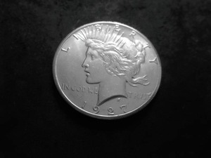 1927 Peace Silver Dollar