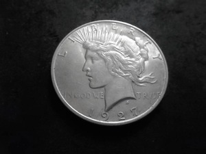 1927 D Peace Silver Dollar