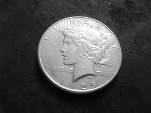 1928 S Silver Peace Dollar