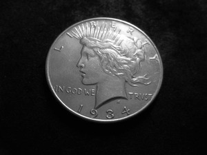 1934 Silver Peace Dollar