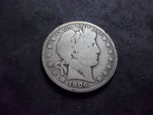 1906 Barber Half Dollar