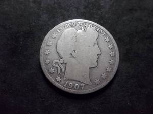 1907 D Barber Half Dollar