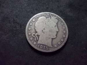 1915 D Barber Half Dollar