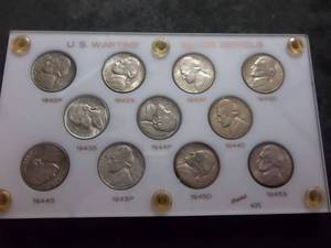 Full Set Of Silver War Nickels All In MS In Capitol Plastic Holder