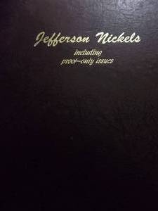 Full Set Of Jefferson Nickels 1938-1990 Including Proofs In Dansco Archive Quality Album