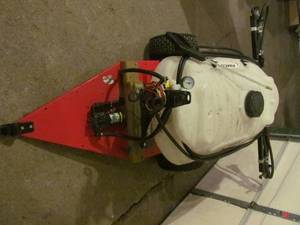 lot 77 image: Fimco 35 gallon pull behind sprayer