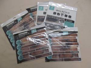 lot 53 image: adhesive wall tile set