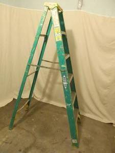 lot 67 image: Werner fiberglass ladder