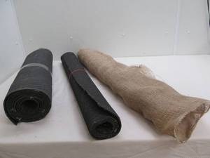 lot 101 image: rug matts, burlap
