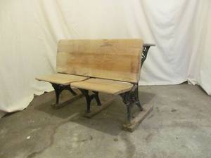 lot 137 image: vintage school desk