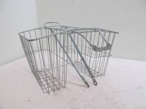 lot 119 image: vintage wire bicycle basket