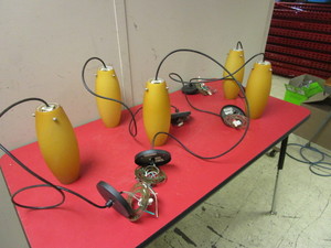 lot 528 image: ENCOMPASS PENDANT LIGHTS