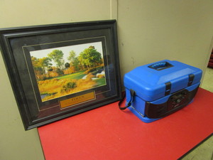 lot 534 image: GPX RADIO COOLER, INSPIRATIONAL GOLF ARTWORK