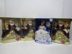 lot 20 image: 4 New In Box Barbie Dolls
