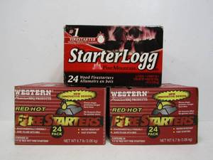 lot 21 image: 3 Boxes of Fire Starter Logs
