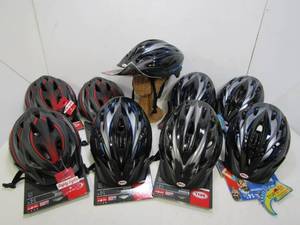 lot 54 image: Lot of 9 Brand New Bike Helmets