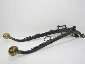 lot 70 image: Pair of Antique Iron & Brass Horse Hames