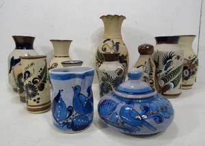 lot 74 image: Large Group of Vintage Mexican Art Pottery