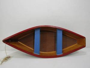 lot 96 image: Vintage Wooden Pond Boat