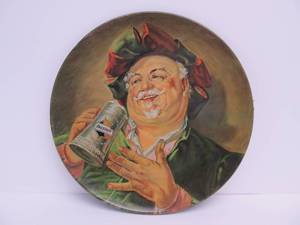 lot 283 image: Vintage FALSTAFF Tin Advertising Beer Tray 