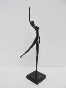 lot 135 image: Signed BODRUL KHALIQUE Bronze Ballerina Sculpture