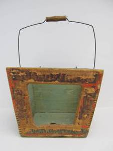 lot 123 image: Antique General Store Dovetailed Wood BOARD OF TRADE Fine Cut Tobacco Bin
