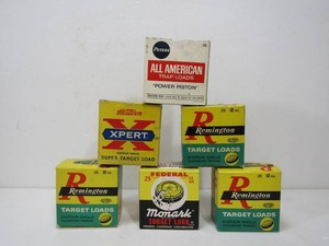 lot 331 image: Lot of Vintage Advertising Ammo Boxes