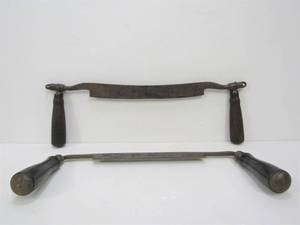 lot 183 image: Pair of antique Woodworking Draw Knives