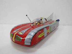 lot 185 image: Large 12.5 Vintage Tin Litho Futuristic Race Car