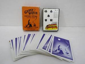 lot 197 image: Vintage Halloween Gypsy Witch Tarot Playing Cards