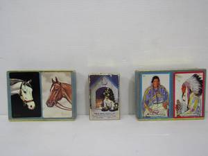 lot 198 image: 5 Complete Decks of Vintage Playing Cards 