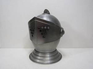 lot 270 image: Large Medieval Metal Knights Helmet Ice Bucket 